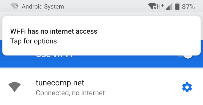 internet but no wifi