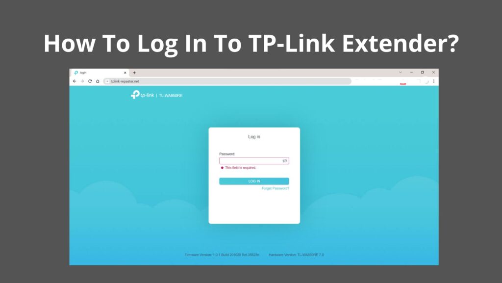 Log In To TP-Link Extender